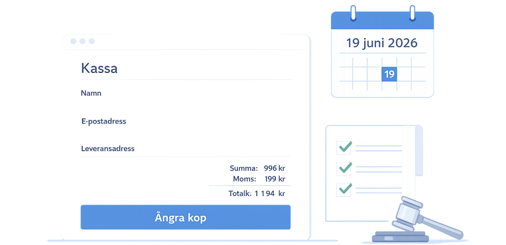 Behöver din e-handel införa ångerknapp före 19 juni 2026?